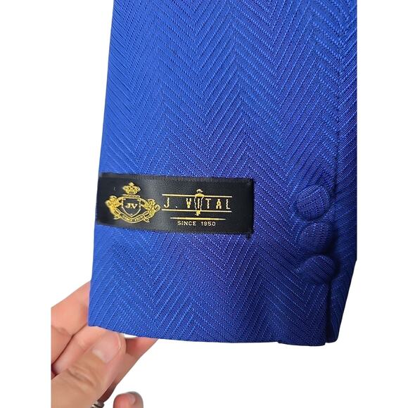 J. Vital Boys 2 PC Formal Dress Suit Royal Blue 16R x W28 - NWT - Picture 6 of 8